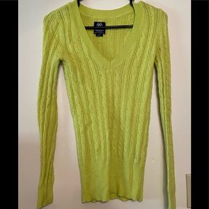 American Eagle size small lime green sweater